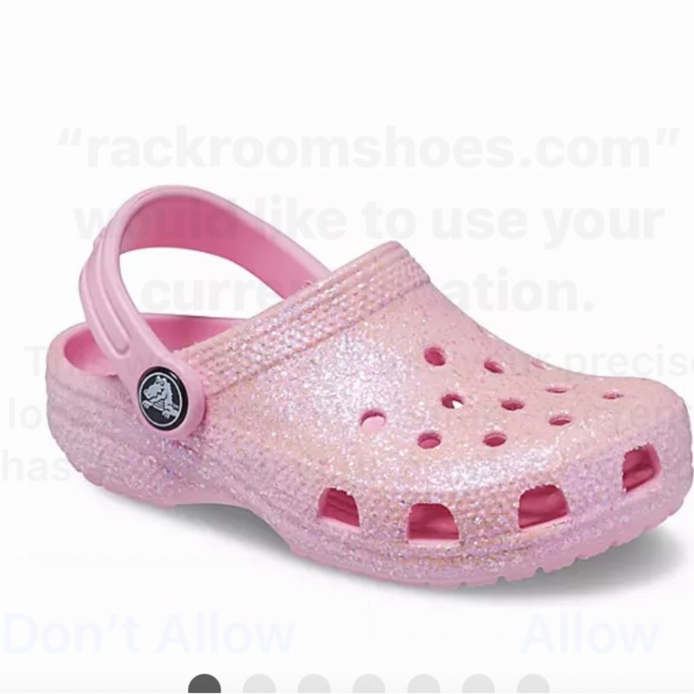 GIRLS TODDLER CLASSIC GLITTER CLOG